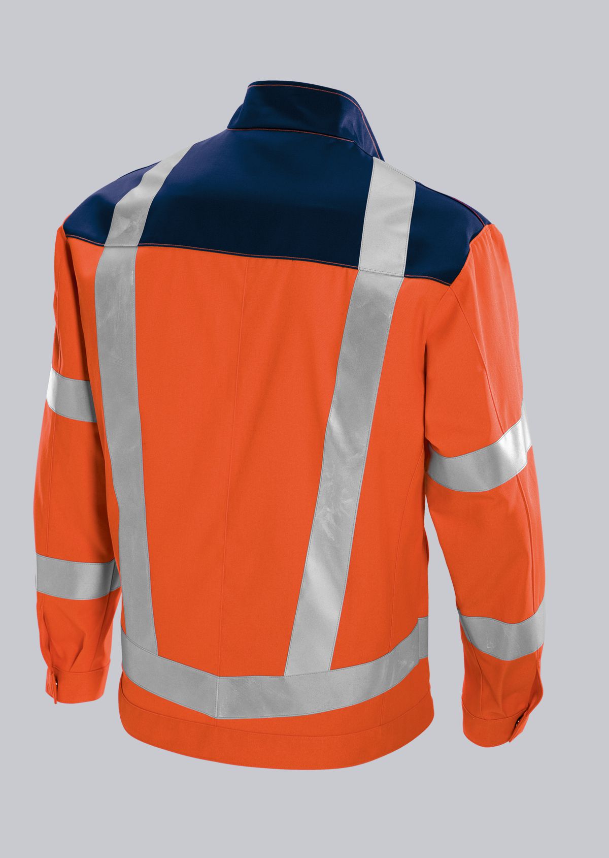 BP® Veste à haute visibilité orange haute visibilité/bleu marine Thumbnail 1