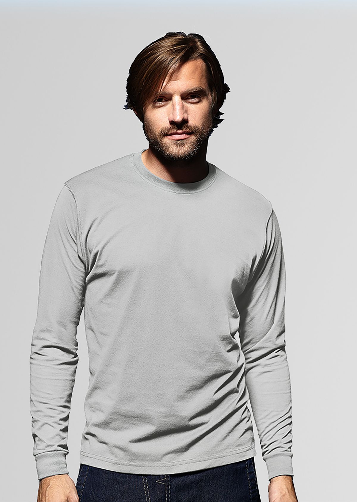 1620-171-51_BP® Langarmshirt für Sie & Ihn_hellgrau_Bild 2