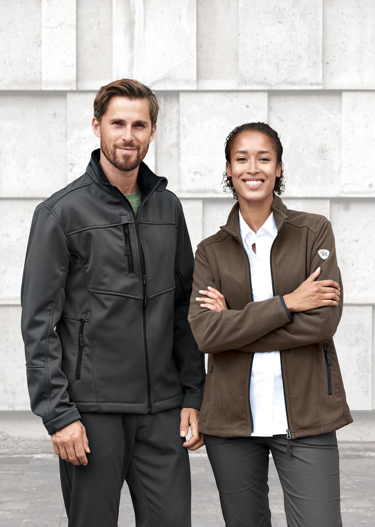 BP® Softshelljacke anthrazit Thumbnail 4