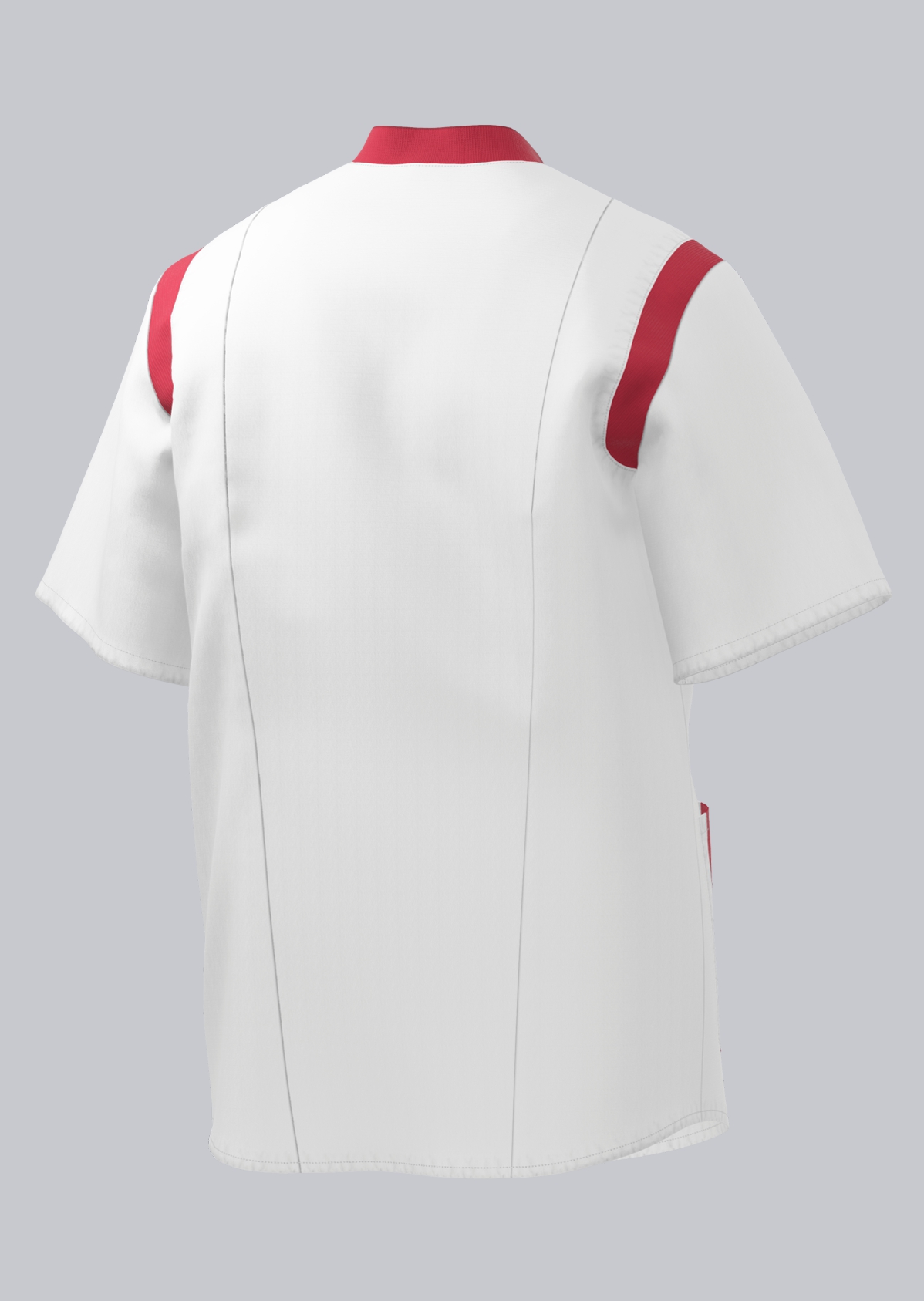 1711-684-2188 BP® Tunique stretch hommes blanc/corail Thumbnail 1