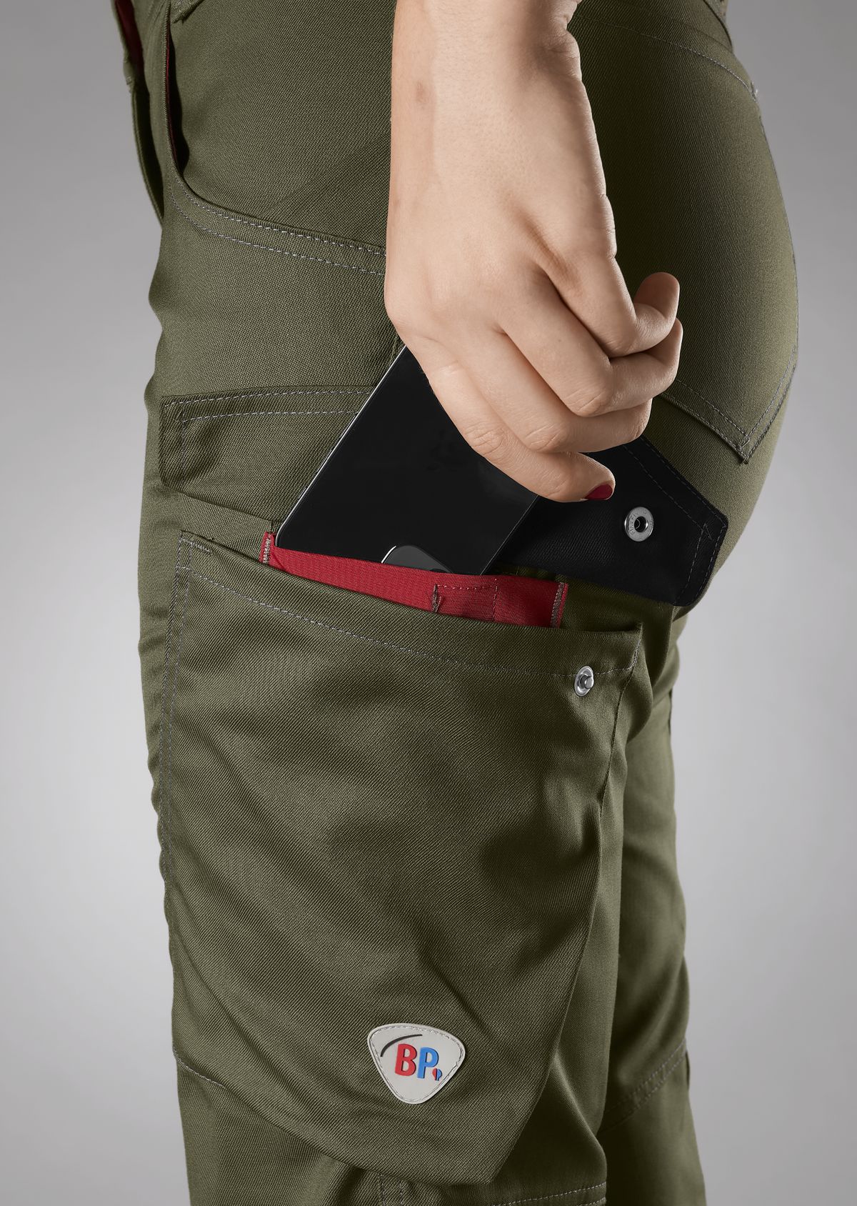 1961-570-0073 BP® Pantalon de travail léger femmes olive Thumbnail 2