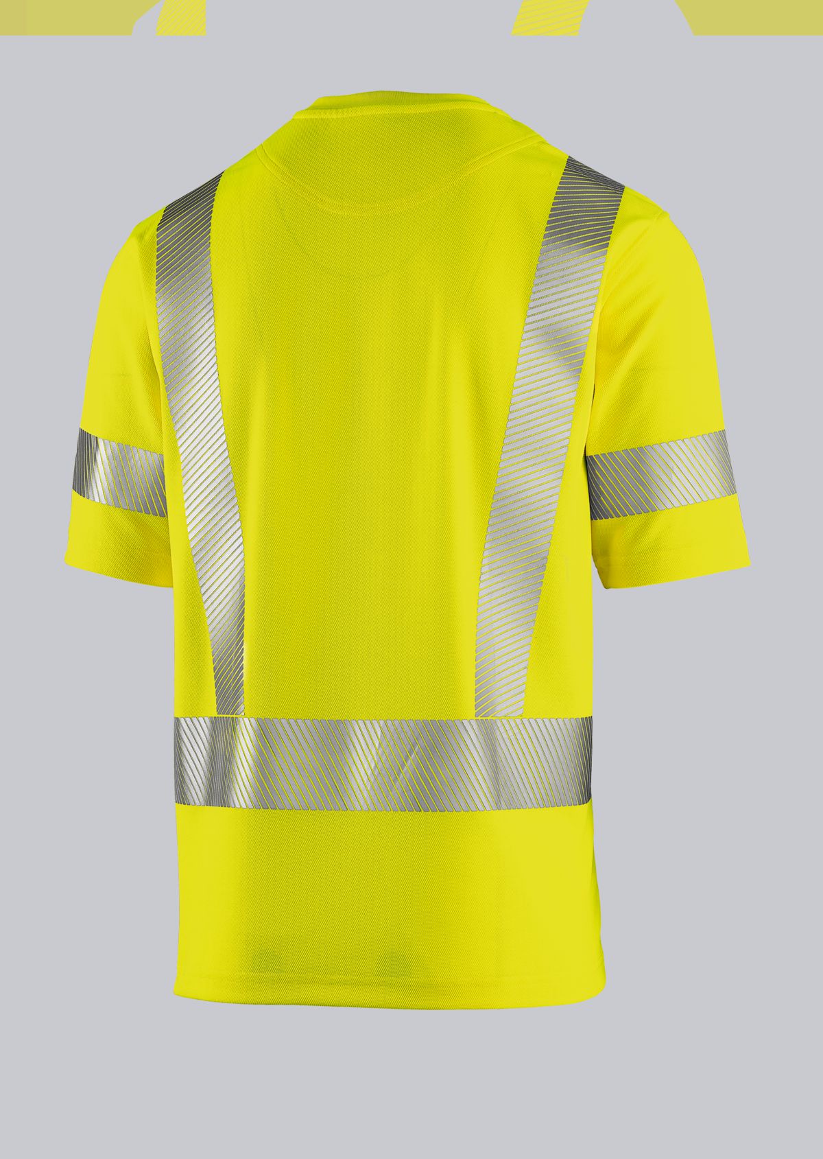 2136-261-0066_BP® T-shirt met hoge zichtbaarheid, reflectiestrepen op de mouwen_signaalgeel_afbeelding 2