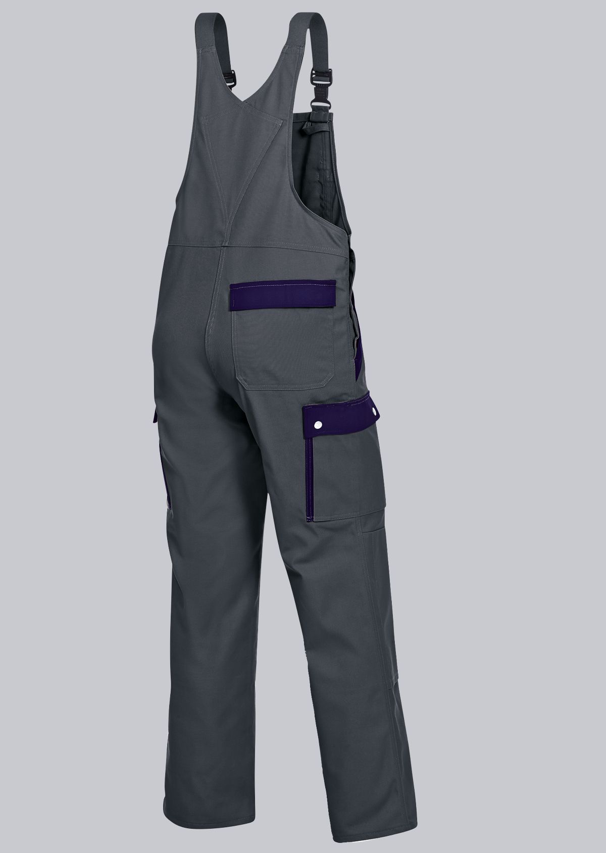 1844-720-153 BP® Comfort-cargo-tuinbroek met kniezakken donkergrijs/donkerblauw Thumbnail 1