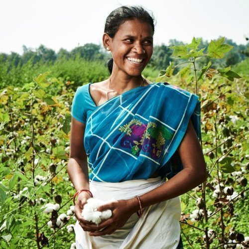Arbeiterin auf Fairtrade-Plantage