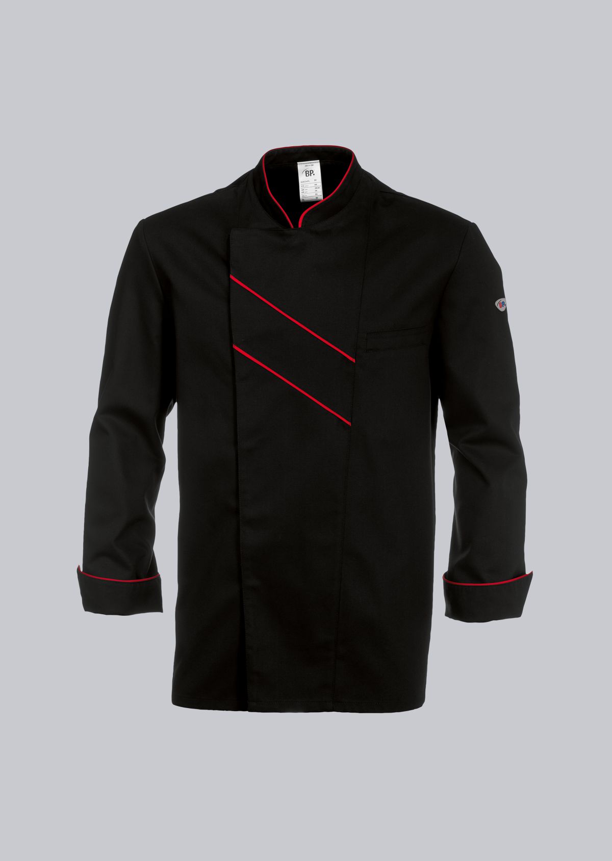 BP® Veste cuisinier 1538-400-3281_BP® Veste cuisinier_noir/rouge_Cover image