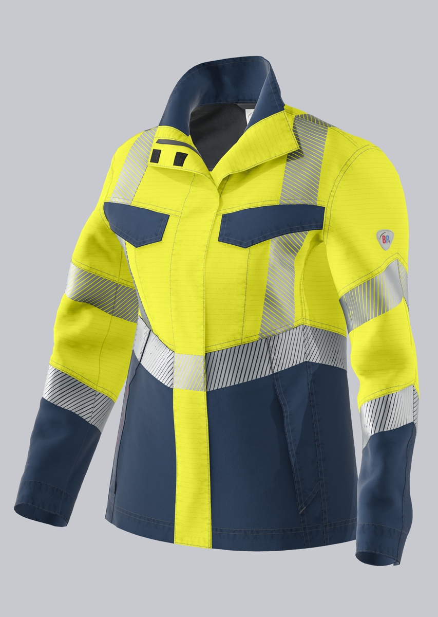 2248-590-6614_BP® Leichte Warnschutz-Multinorm-Jacke APC2 für Damen_warngelb/nachtblau_Cover Bild