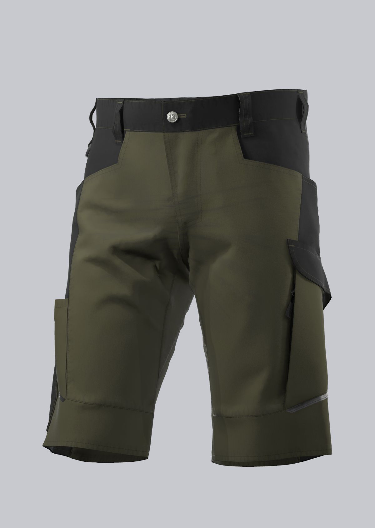 1824-565-7332_BP® Robuste Shorts_oliv/schwarz_Bild 1