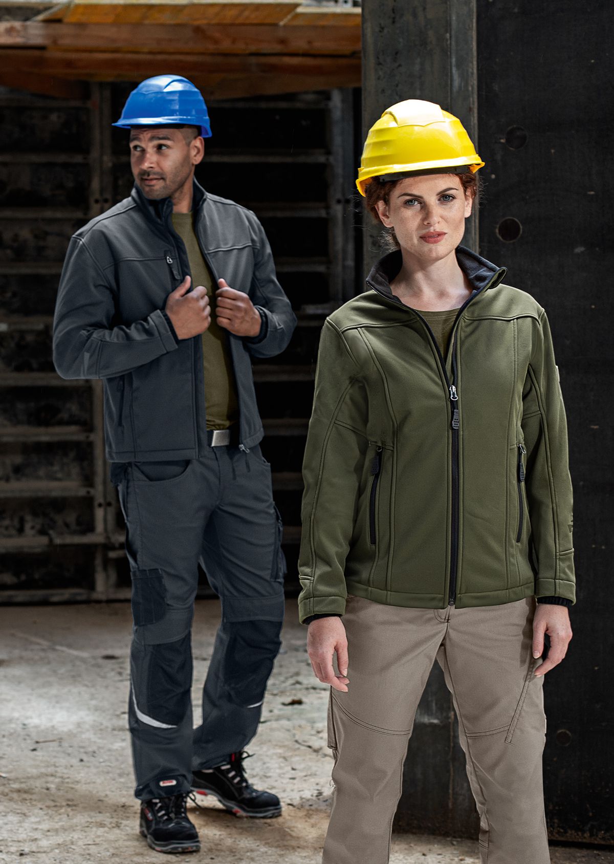 BP® Softshelljacke anthrazit Thumbnail 5