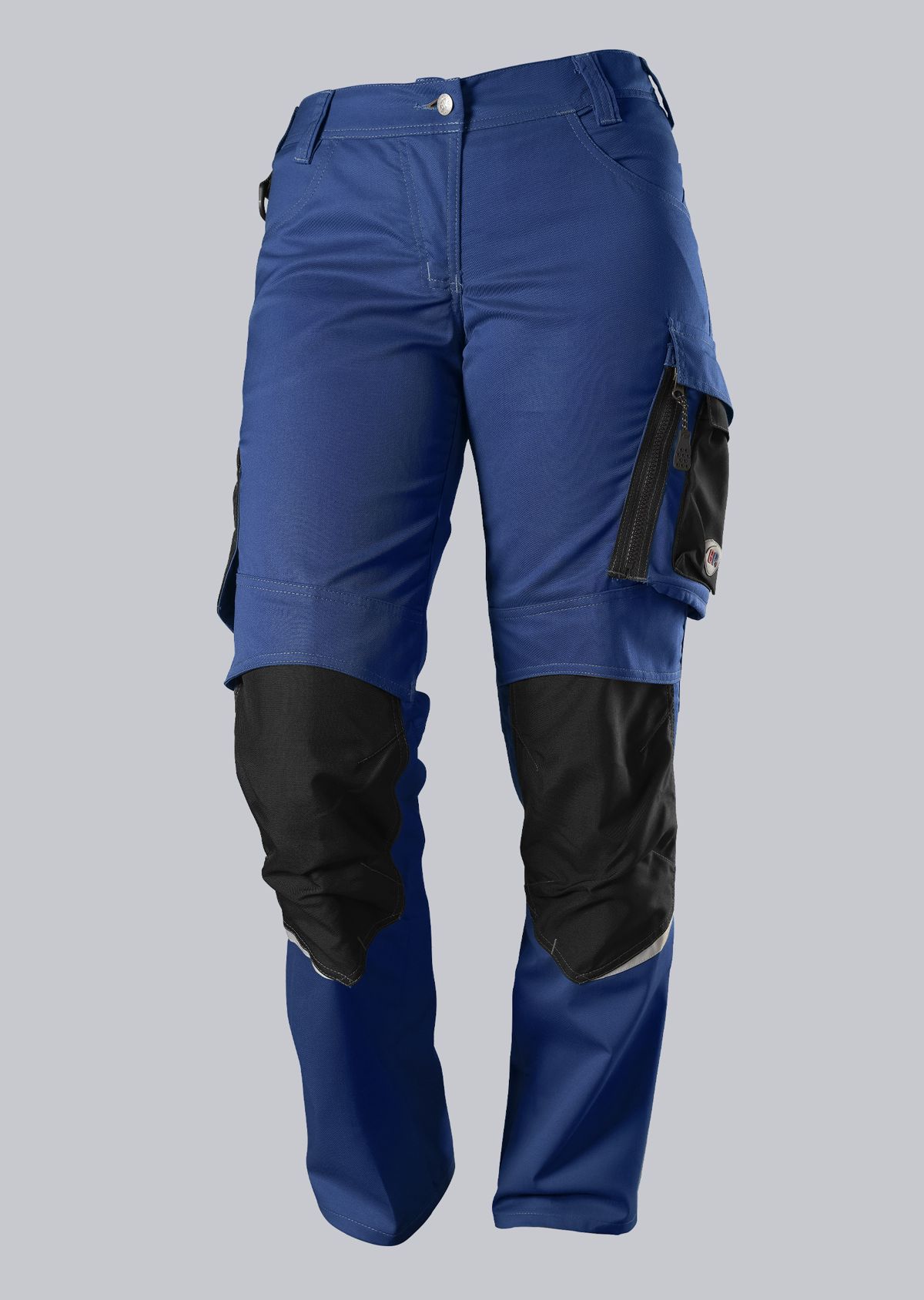 1999-570-1332_BP® Pantalon de travail léger femmes avec genouillères_bleu roi/noir_image 1