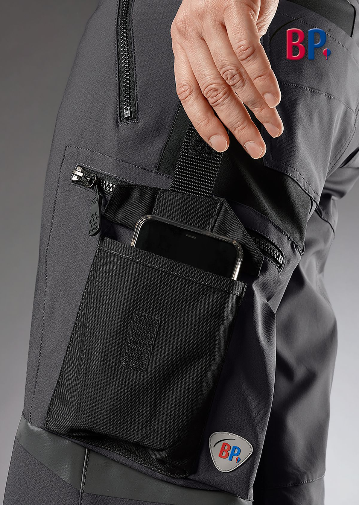 BP® Superstretch-Shorts anthrazit/schwarz Thumbnail 2