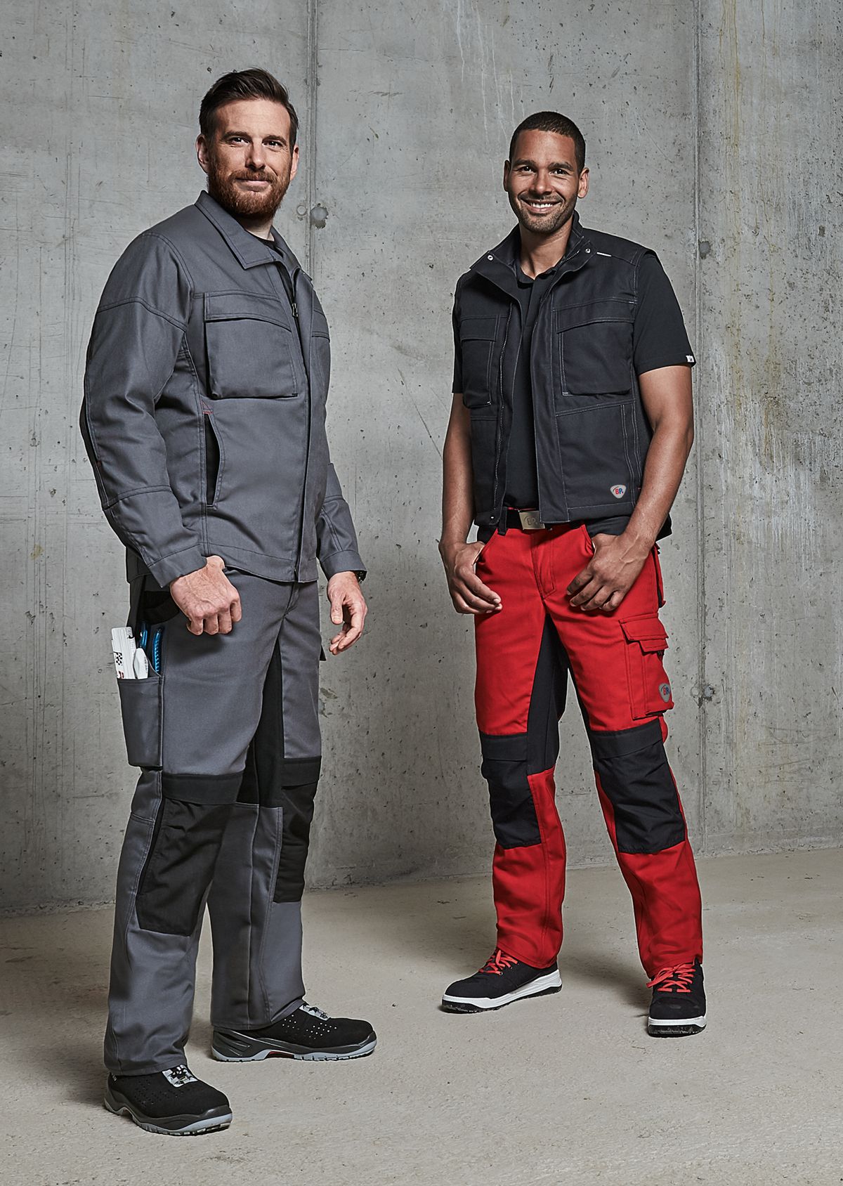 1789-555-53_BP® Durable work trousers with knee pad pockets_dark grey/black_Image 3