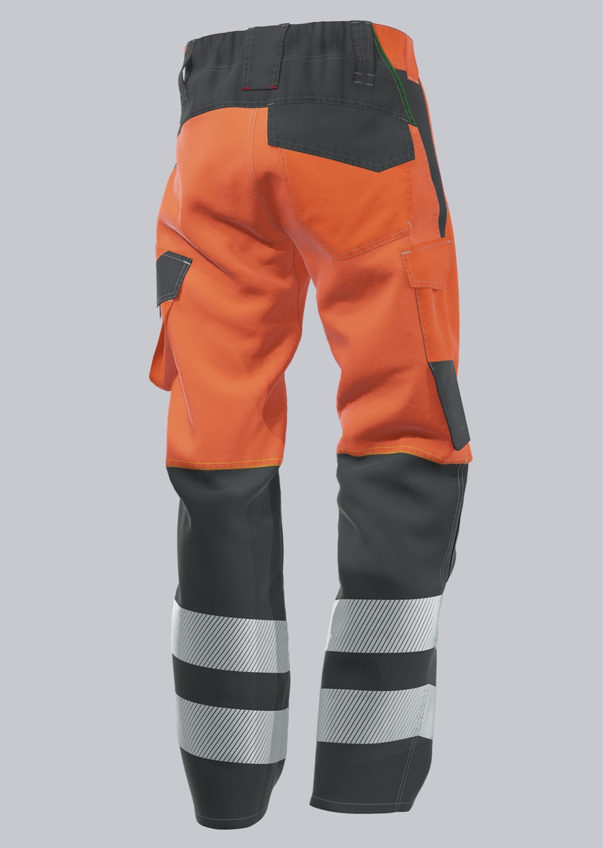 2236-840-6556 BP® Lightweight multi-standard high visibility APC2 trousers warning orange/anthracite Thumbnail 1