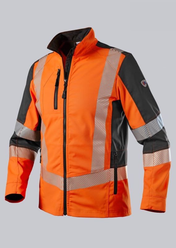 BP® Warnschutz Stretch-Jacke in orange und schwarz.