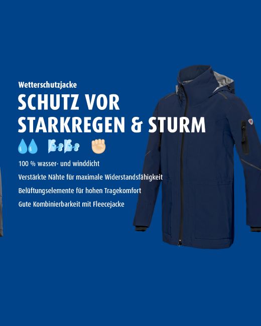 Imagepost für eine BP® Wetterschutzjacke für den Winter.