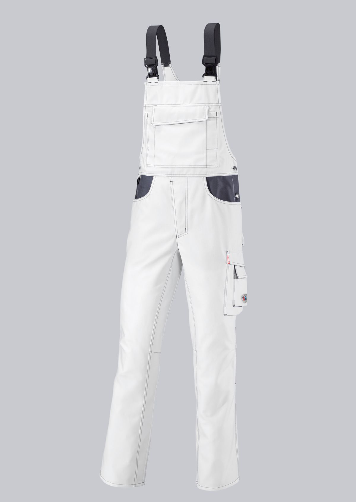 BP® Strapazierfähige Latzhose 1790-555-21_BP® Strapazierfähige Latzhose_weiß/dunkelgrau_Cover Bild