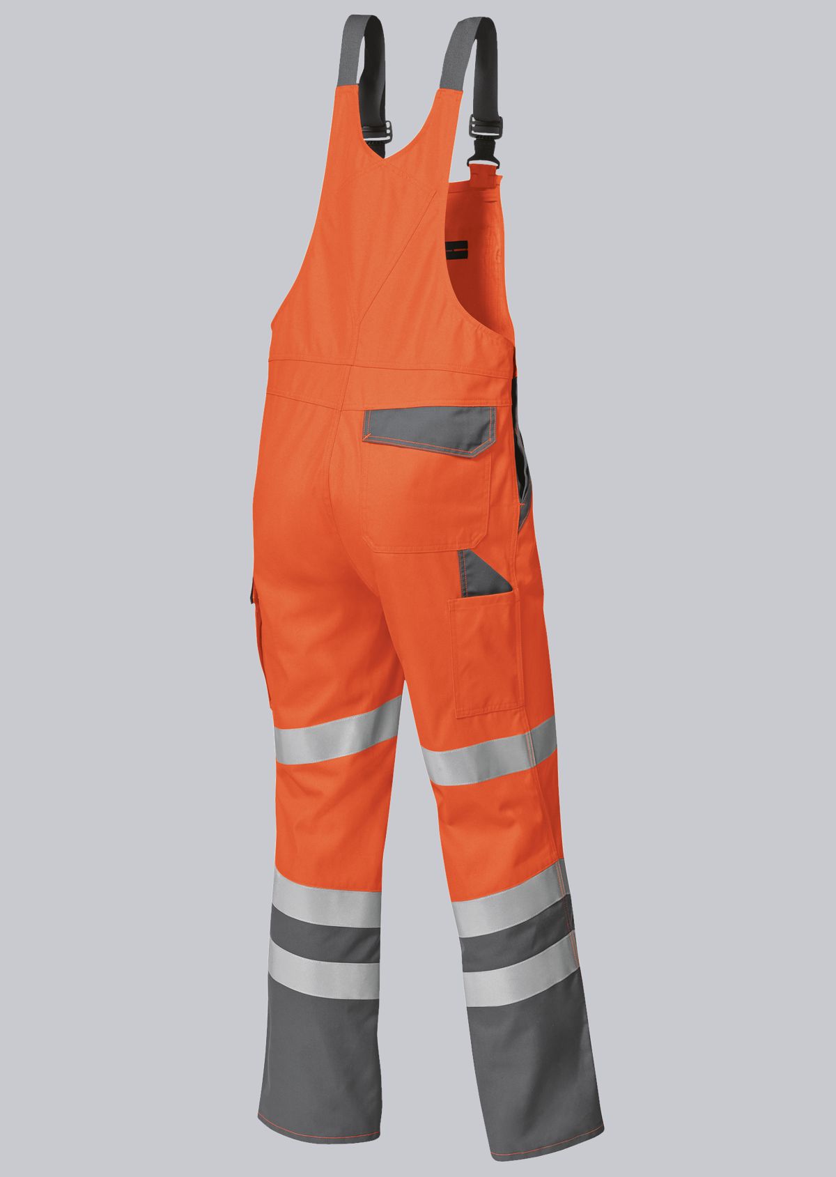 2111-845-8553 BP® Warnschutz-Latzhose warnorange/dunkelgrau Thumbnail 1