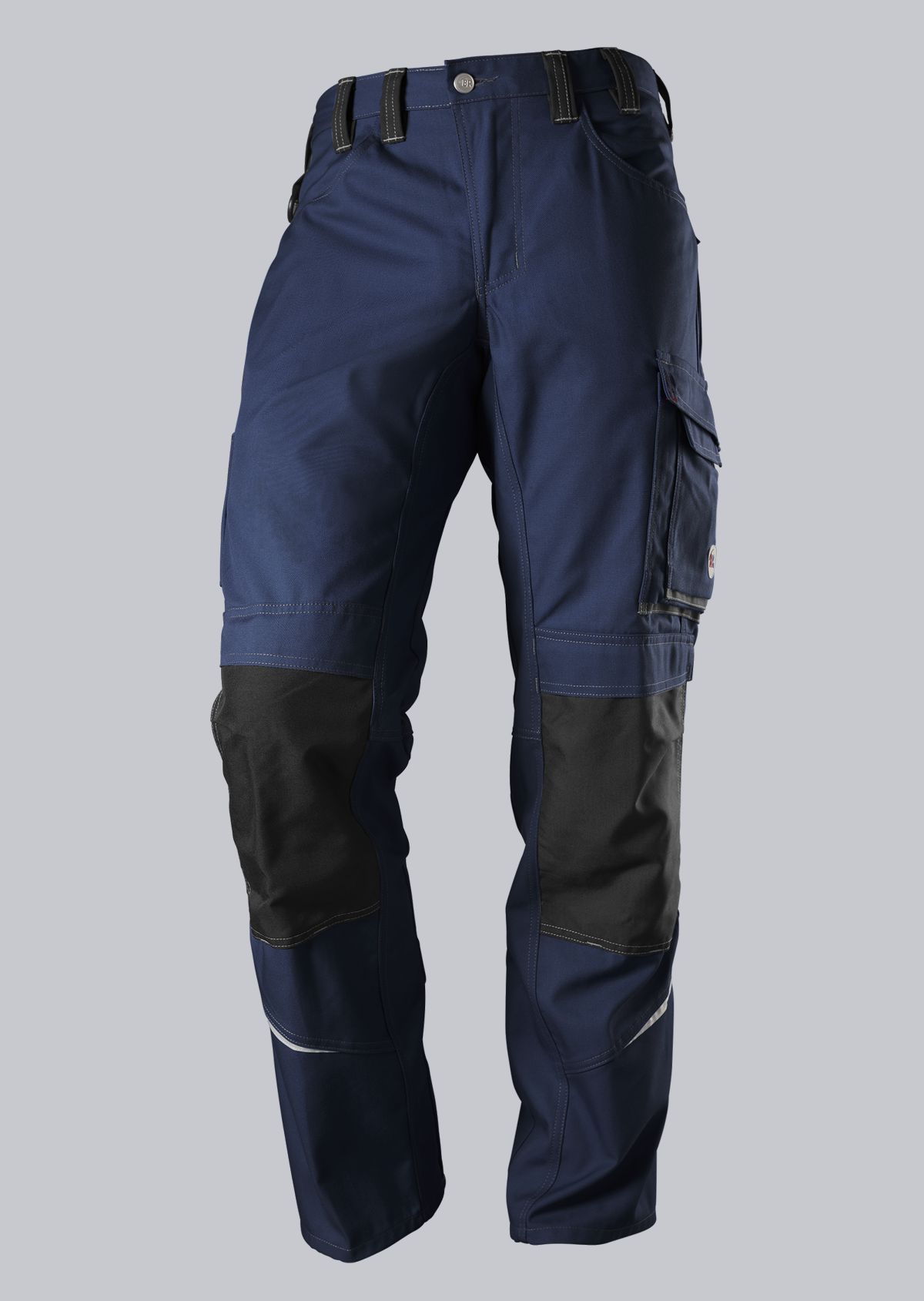 BP® Comfort work trousers with reflectors and knee pad pockets 1803-720-110_BP® Comfort work trousers with reflectors and knee pad pockets_night blue/anthracite_Cover Image