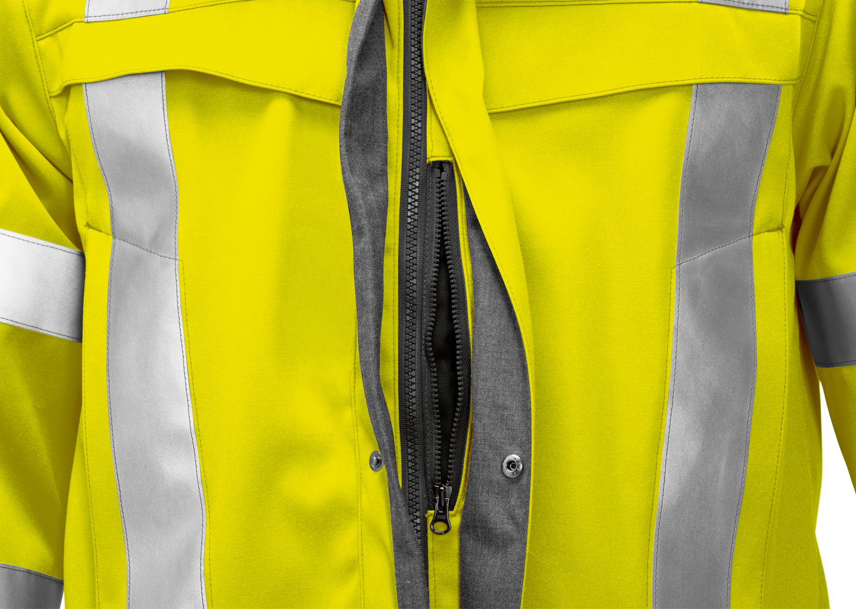 2230-881-86 BP® Multi-standard high visibility APC2 weatherproof jacket warning yellow Thumbnail 3