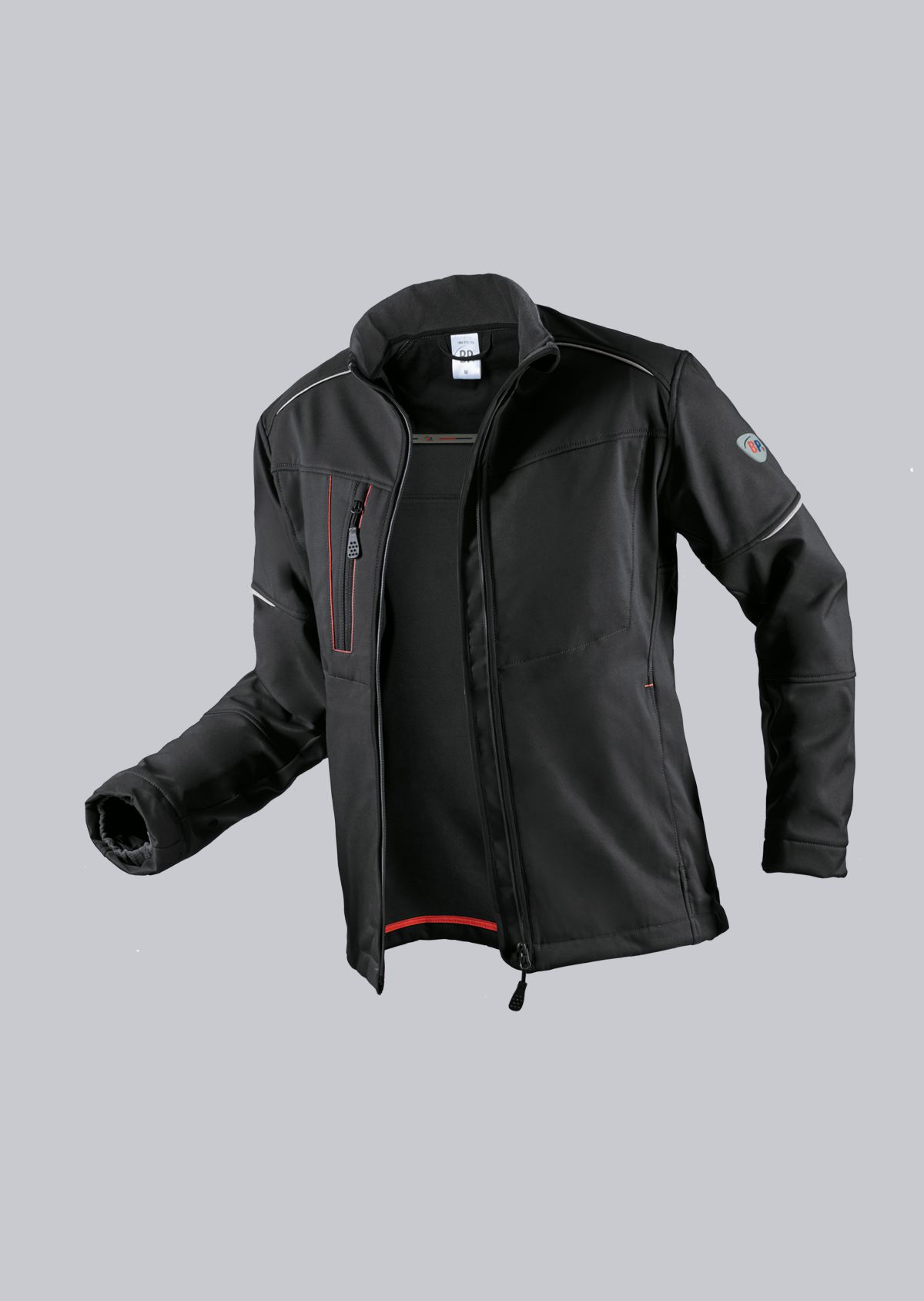 BP® Softshell-Arbeitsjacke schwarz Thumbnail 2