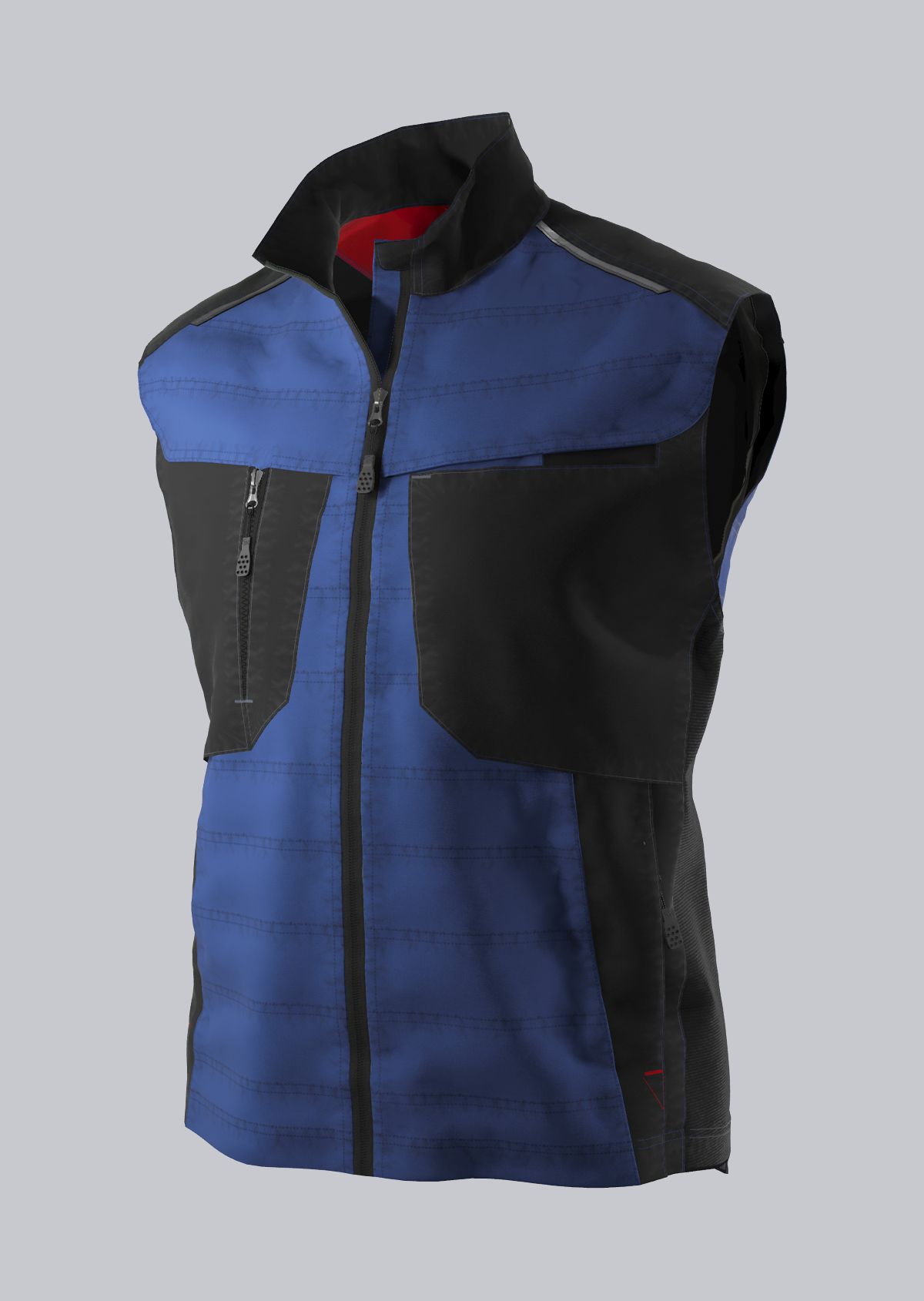 Gilet thermique BP® robuste en bleu.