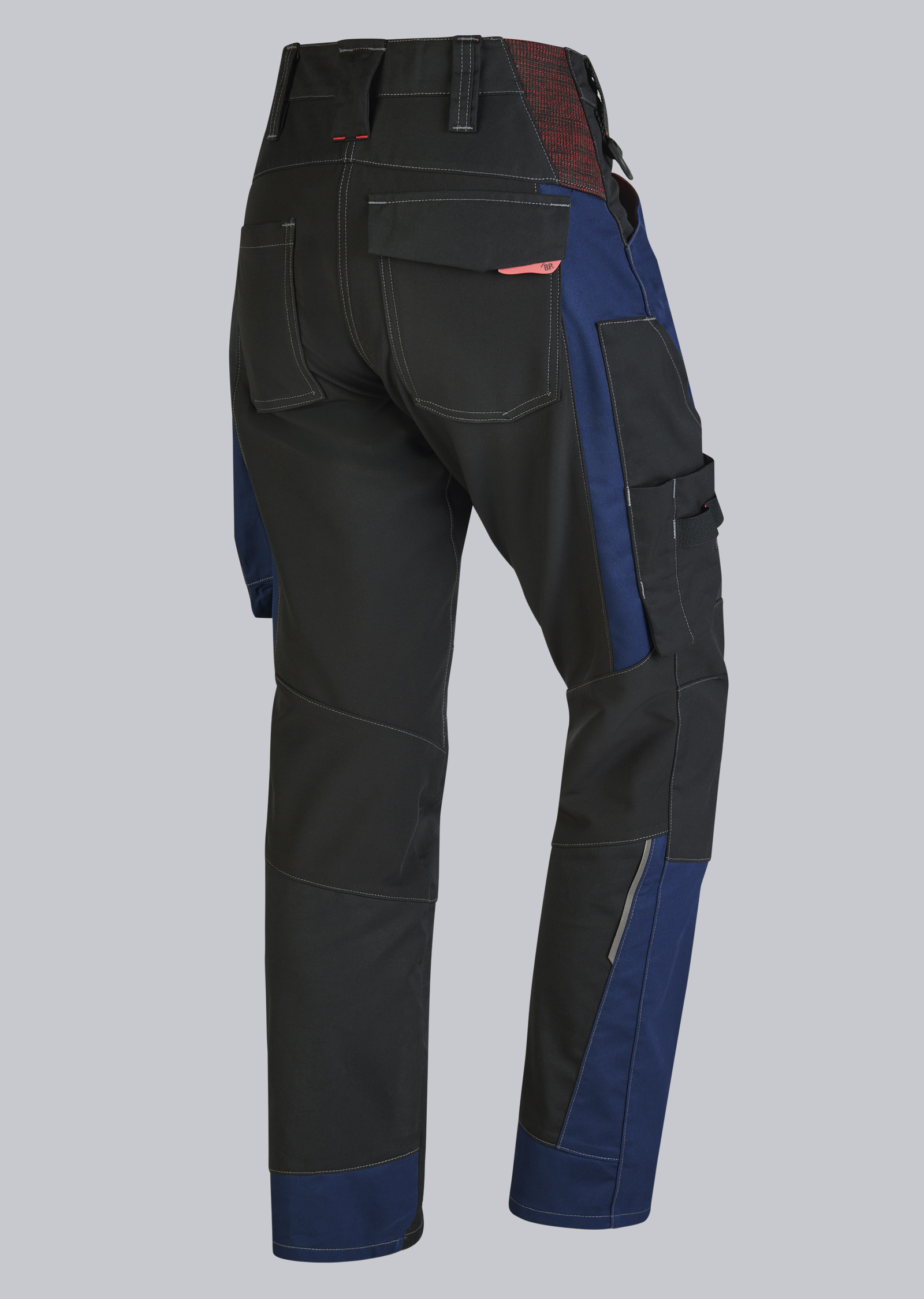 BP® Leichte Hybrid-Arbeitshose für Damen nachtblau/schwarz Thumbnail 1