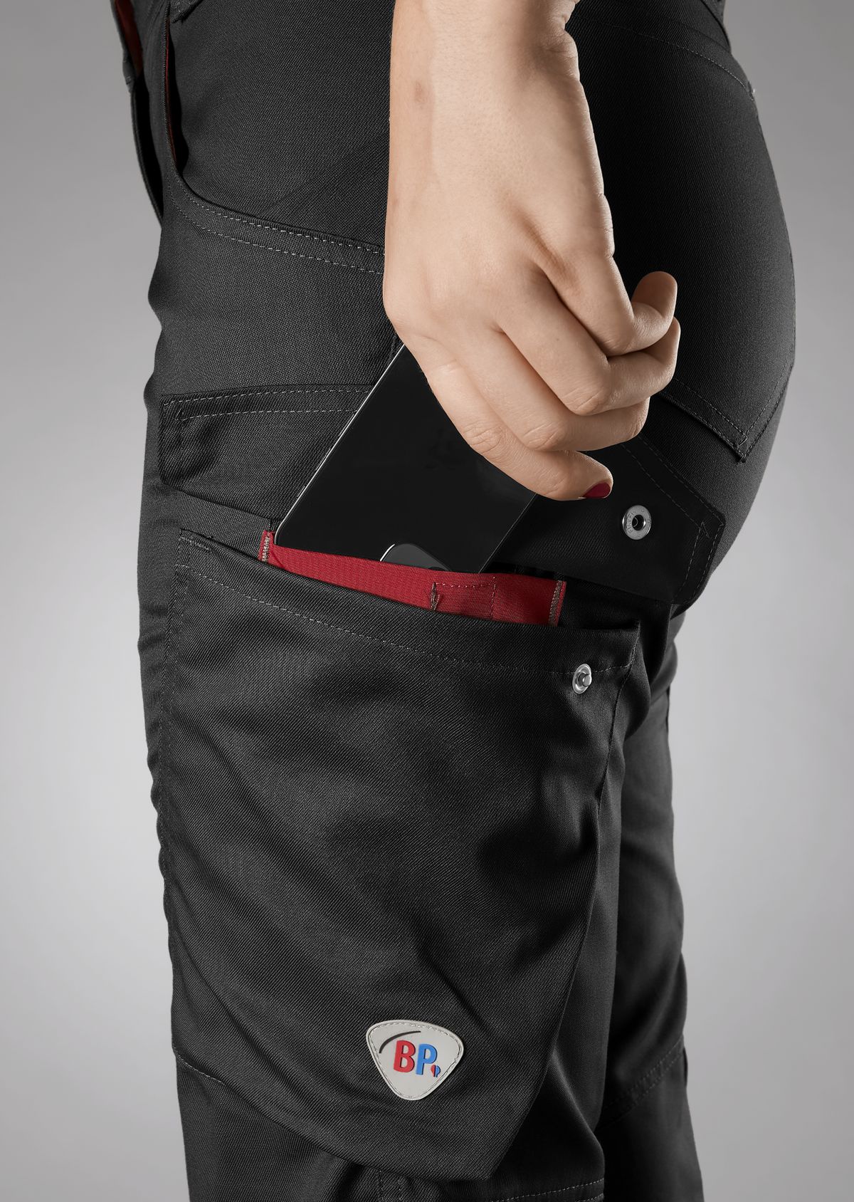 1961-570-0032 BP® Pantalon de travail léger femmes noir Thumbnail 2
