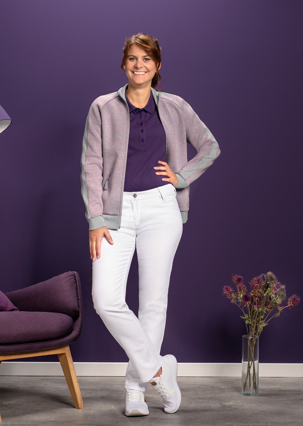 1732-687-21 BP® STRETCH-Damenjeans weiß Thumbnail 2