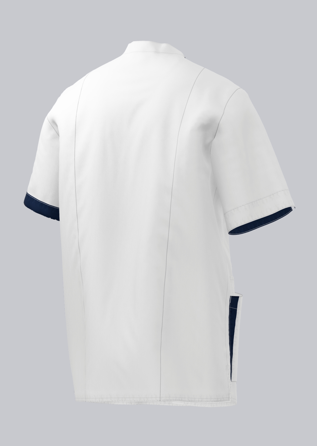 BP® Tunique hommes blanc/bleu nuit Thumbnail 1