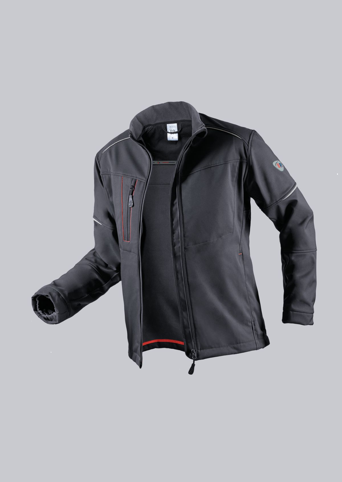 1868-572-56 BP® Soft-shell work jacket anthracite Thumbnail 1
