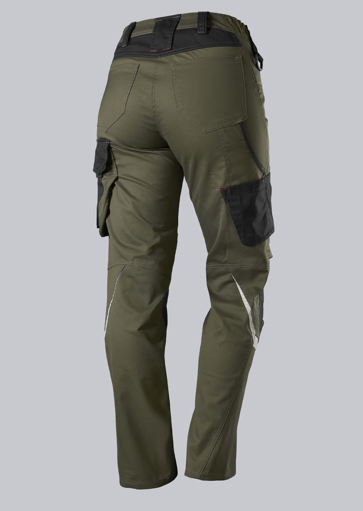 1999-570-7332_BP® Leichte Arbeitshose mit Kniepolstertaschen für Damen_oliv/schwarz_Bild 2