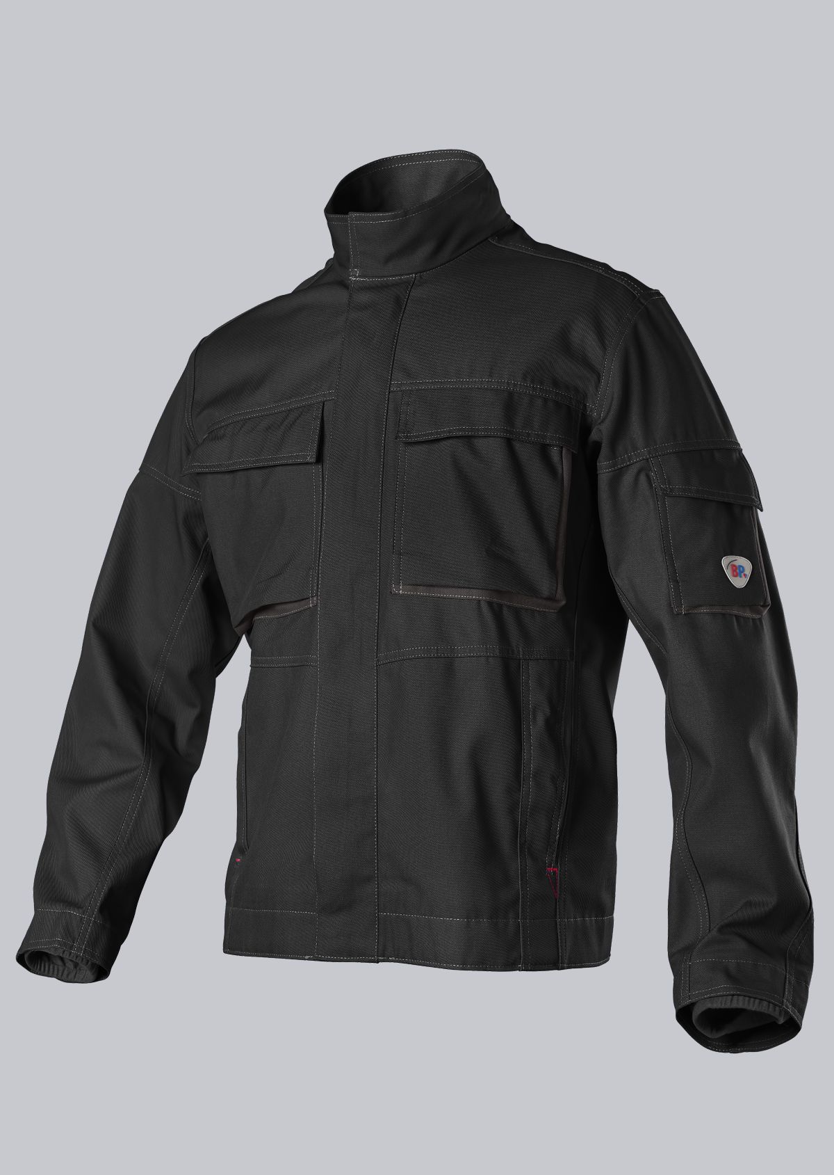 BP® Komfort-Arbeitsjacke mit Stretcheinsätzen schwarz Cover Bild
