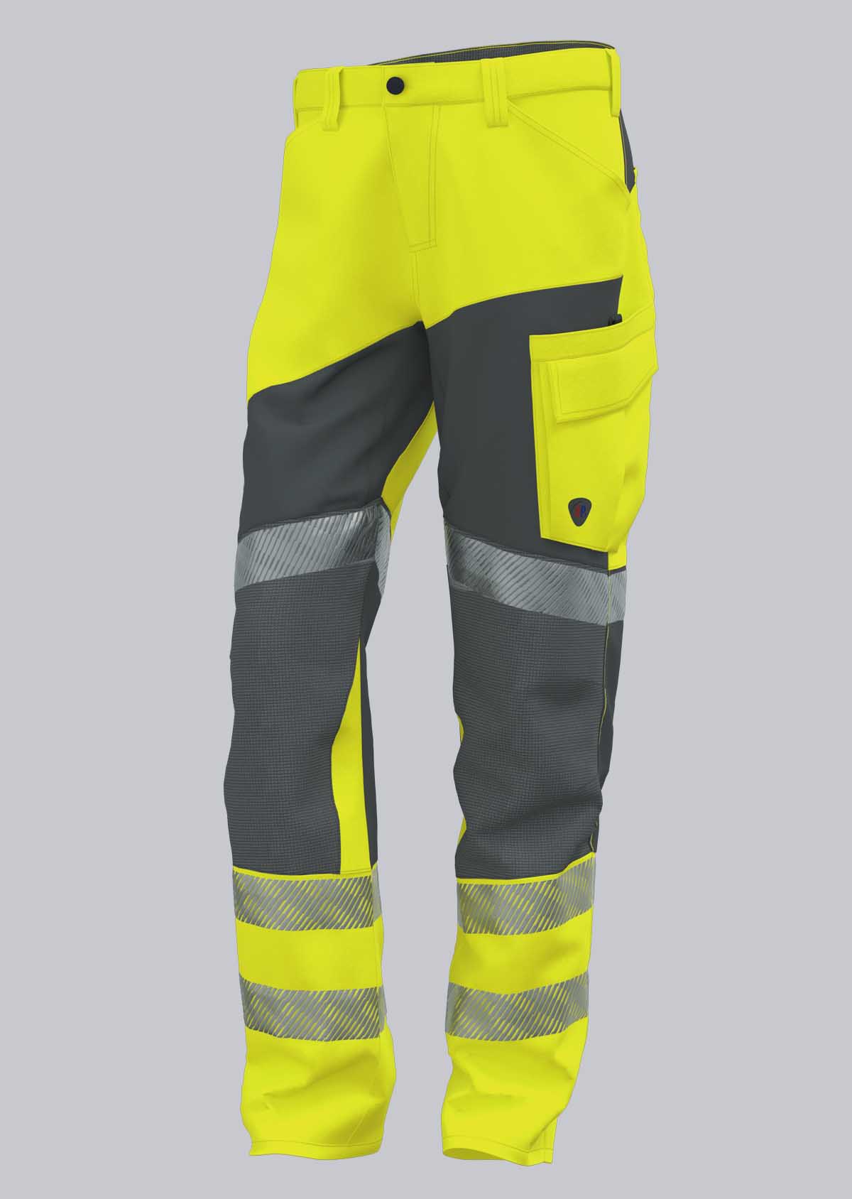 2055-009-6656 BP® High-visibility stretch work pants warning yellow/anthracite Cover image