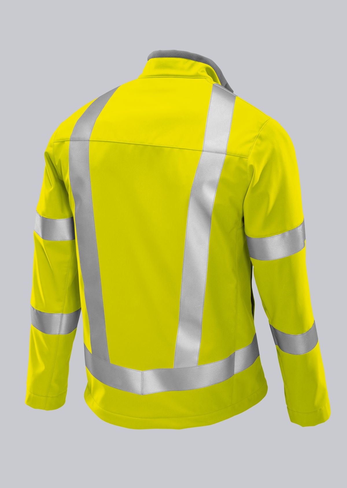 BP® Veste soft-shell à haute visibilité jaune haute visibilité Thumbnail 1