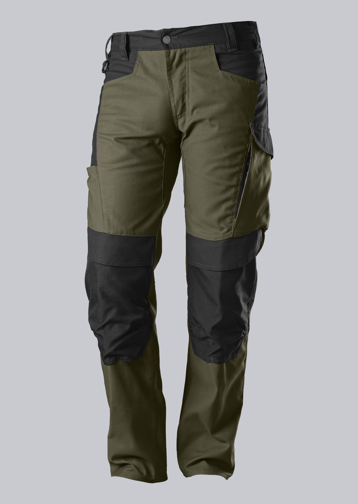 BP® Robuste Arbeitshose mit Kniepolstertaschen oliv/schwarz Cover Bild