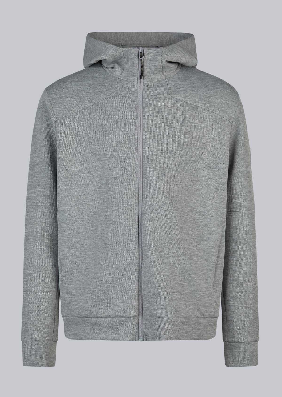 1729-007-0055 BP® Sweatjacke mit Kapuze grau melange Cover Bild