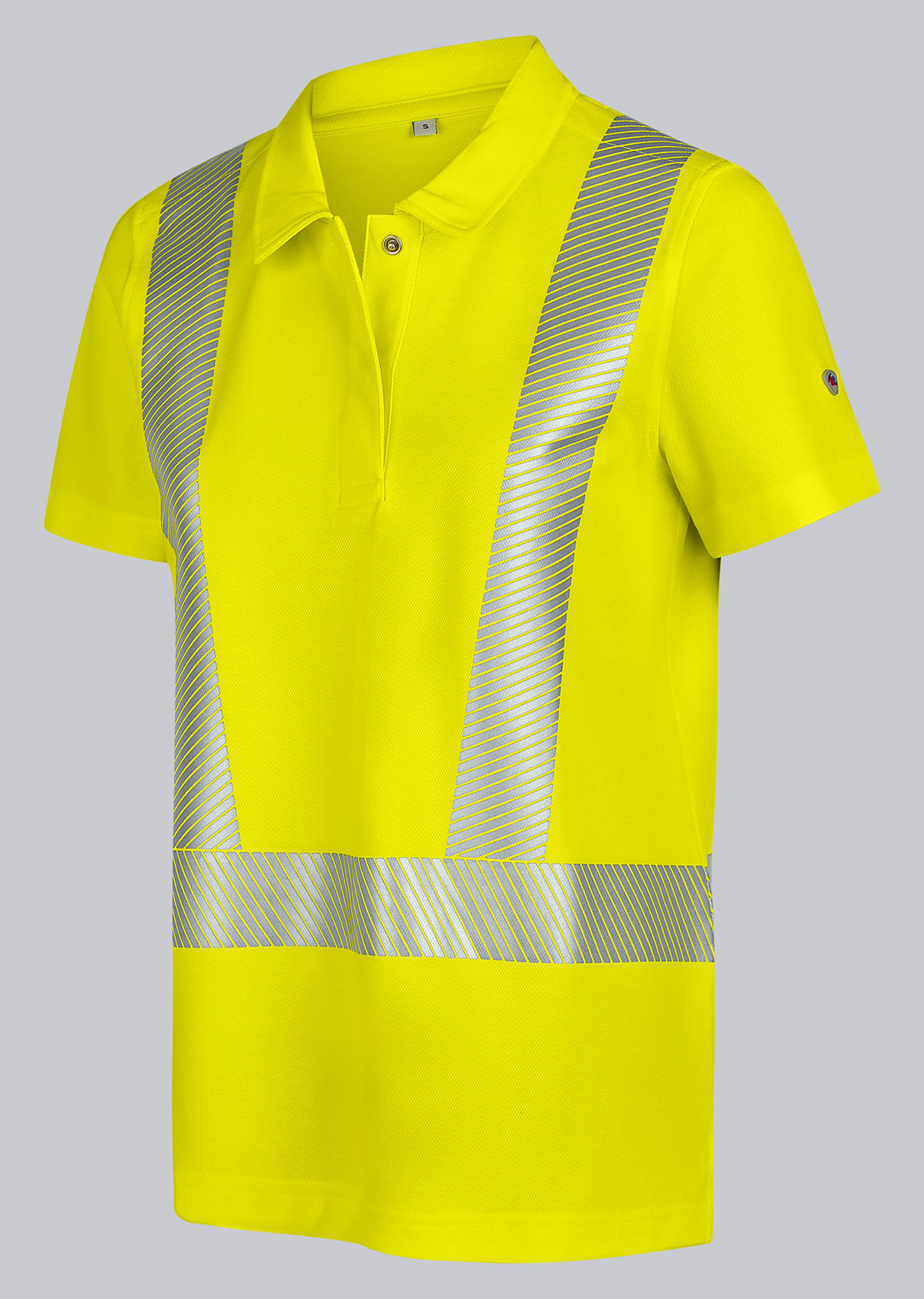 2145-261-0066 BP® Poloshirt met hoge dames signaalgeel Hoofdafbeelding