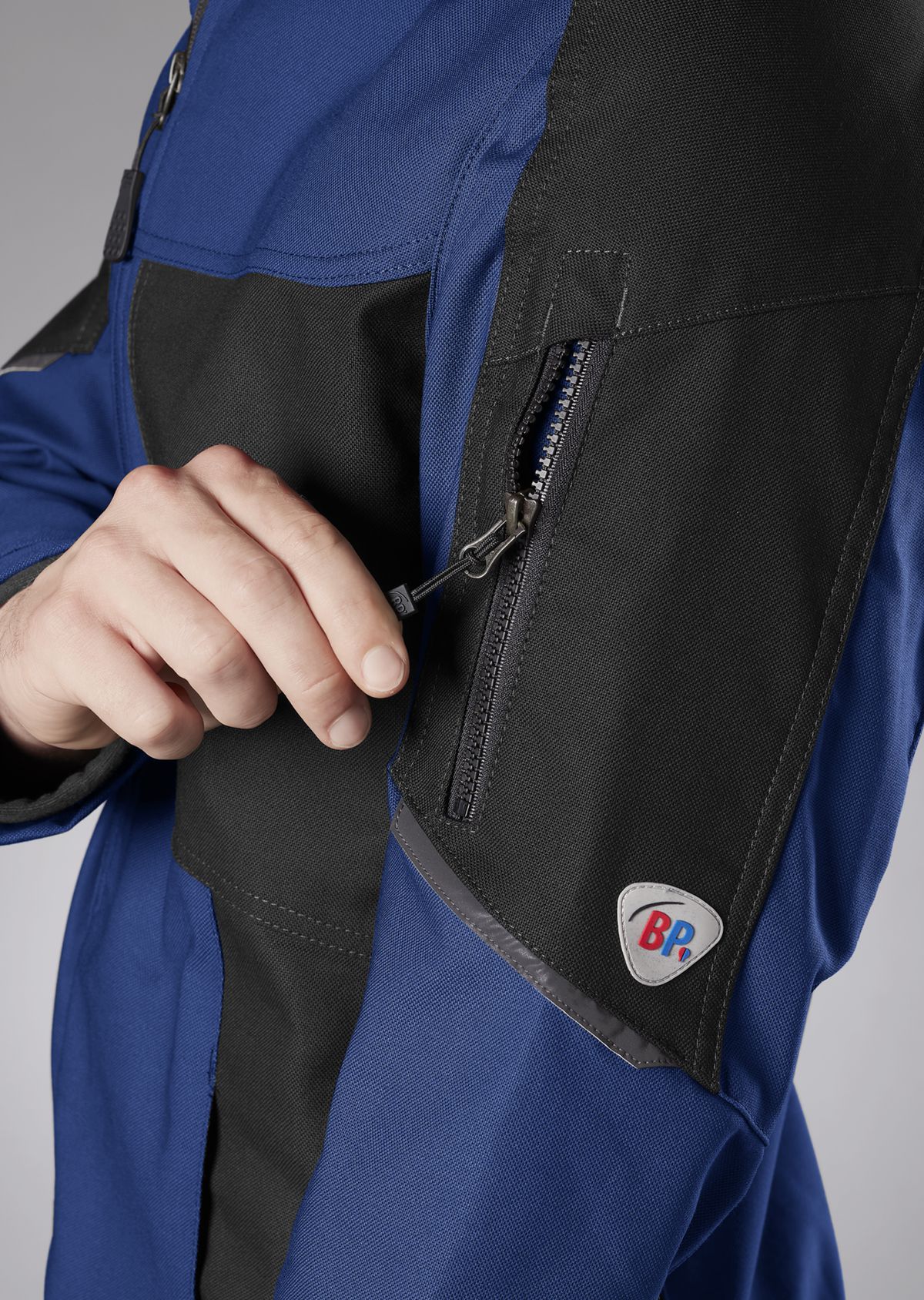 BP® Robuste Arbeitsjacke königsblau/schwarz Thumbnail 3