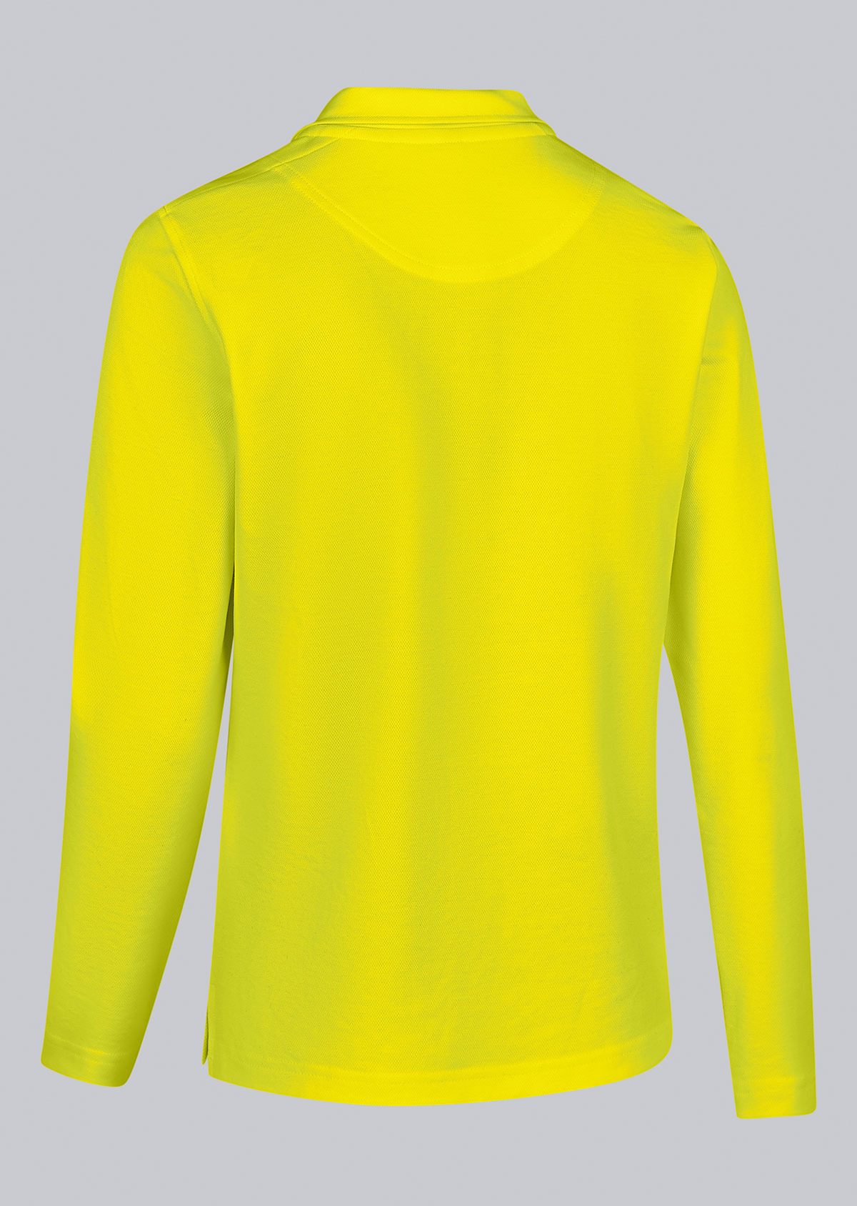 BP® Langarmpoloshirt zur erhöhten Sichtbarkeit für Damen warngelb Thumbnail 3