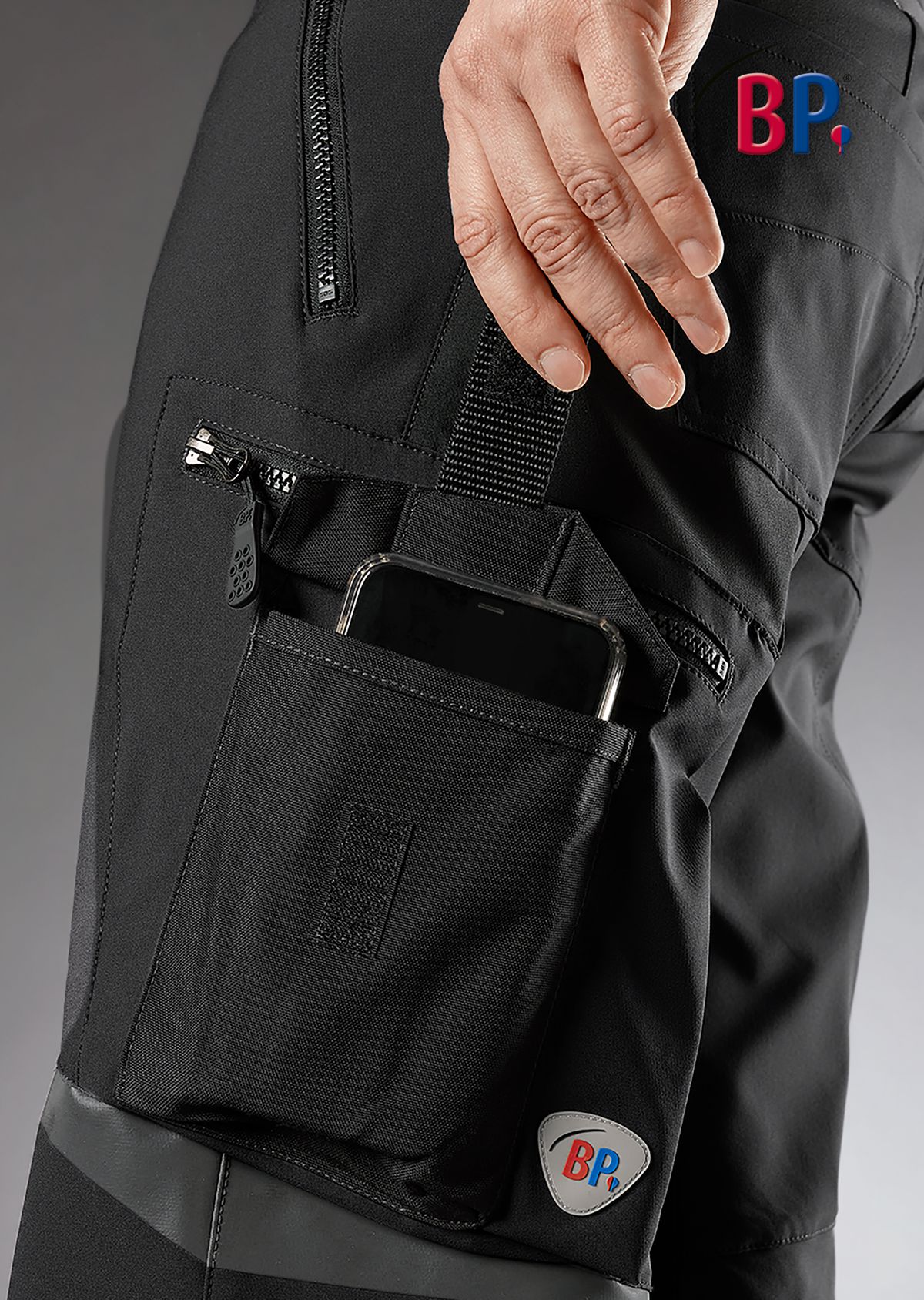 1863-620-0032 BP® Superstretch-Shorts schwarz Thumbnail 2