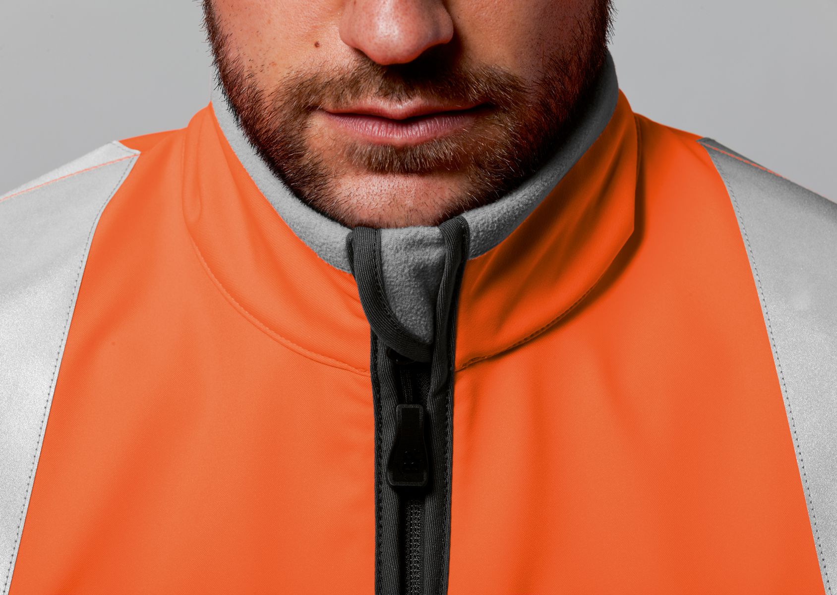 BP® Veste soft-shell à haute visibilité orange haute visibilité Thumbnail 2