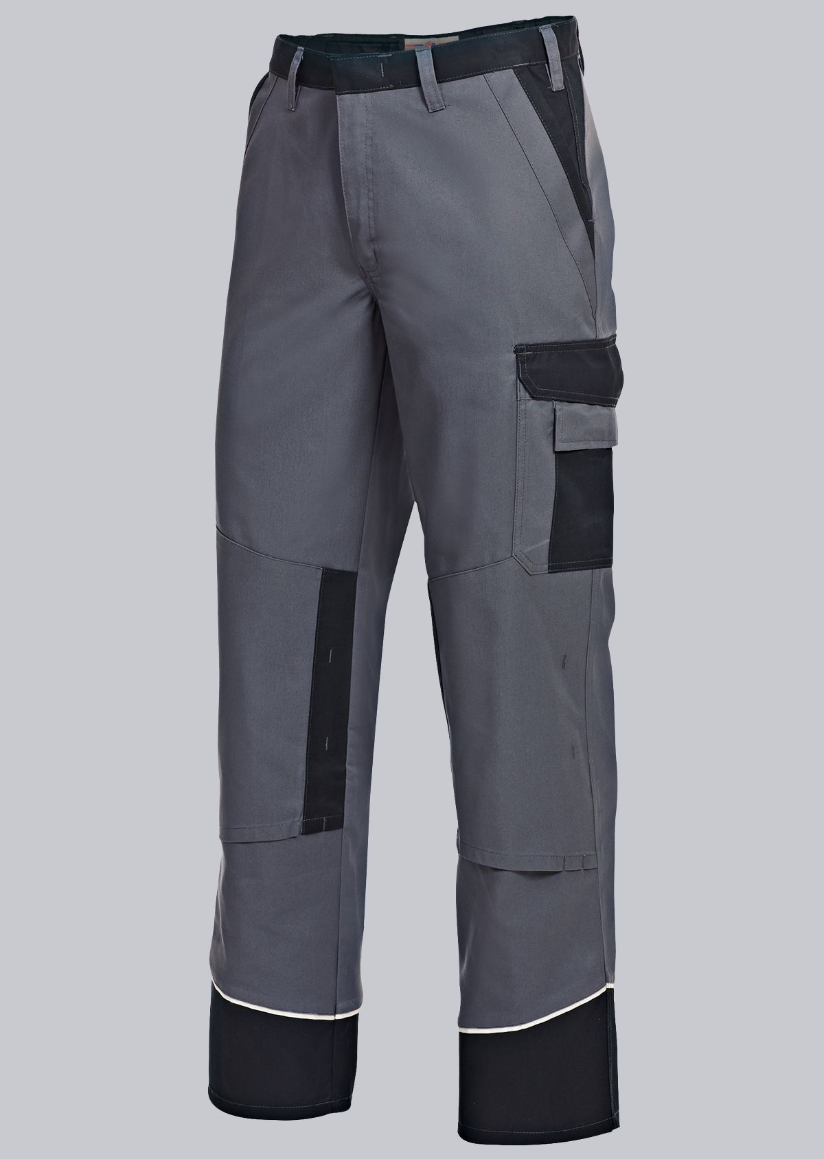 1609-559-53 BP® Werkbroek met blinde knopen en kniezakken donkergrijs/zwart Hoofdafbeelding