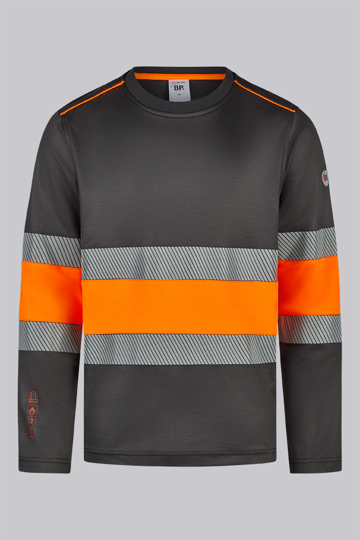 BP® Multinorm-Langarmshirt APC1 mit Warnschutzklasse 1 anthrazit/warnorange Cover Bild
