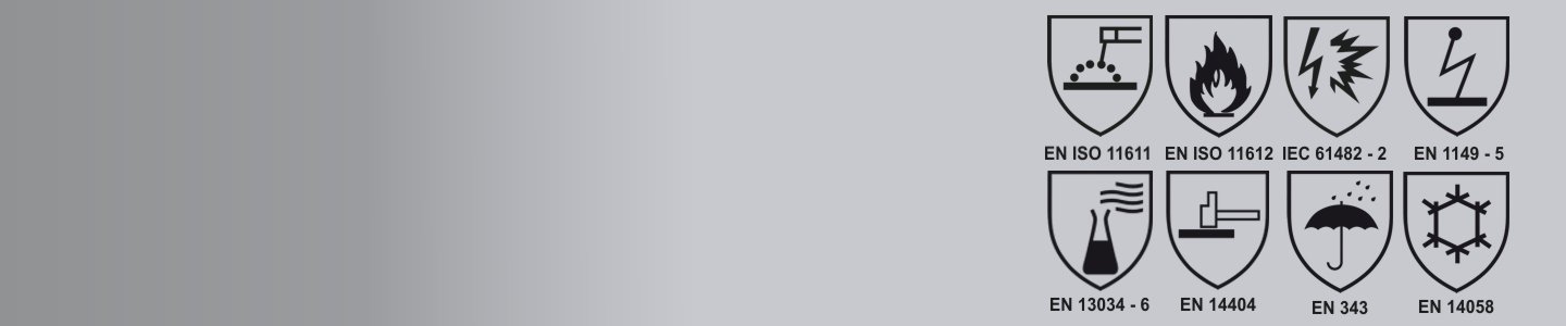 Banner met Multinorm emblemen.