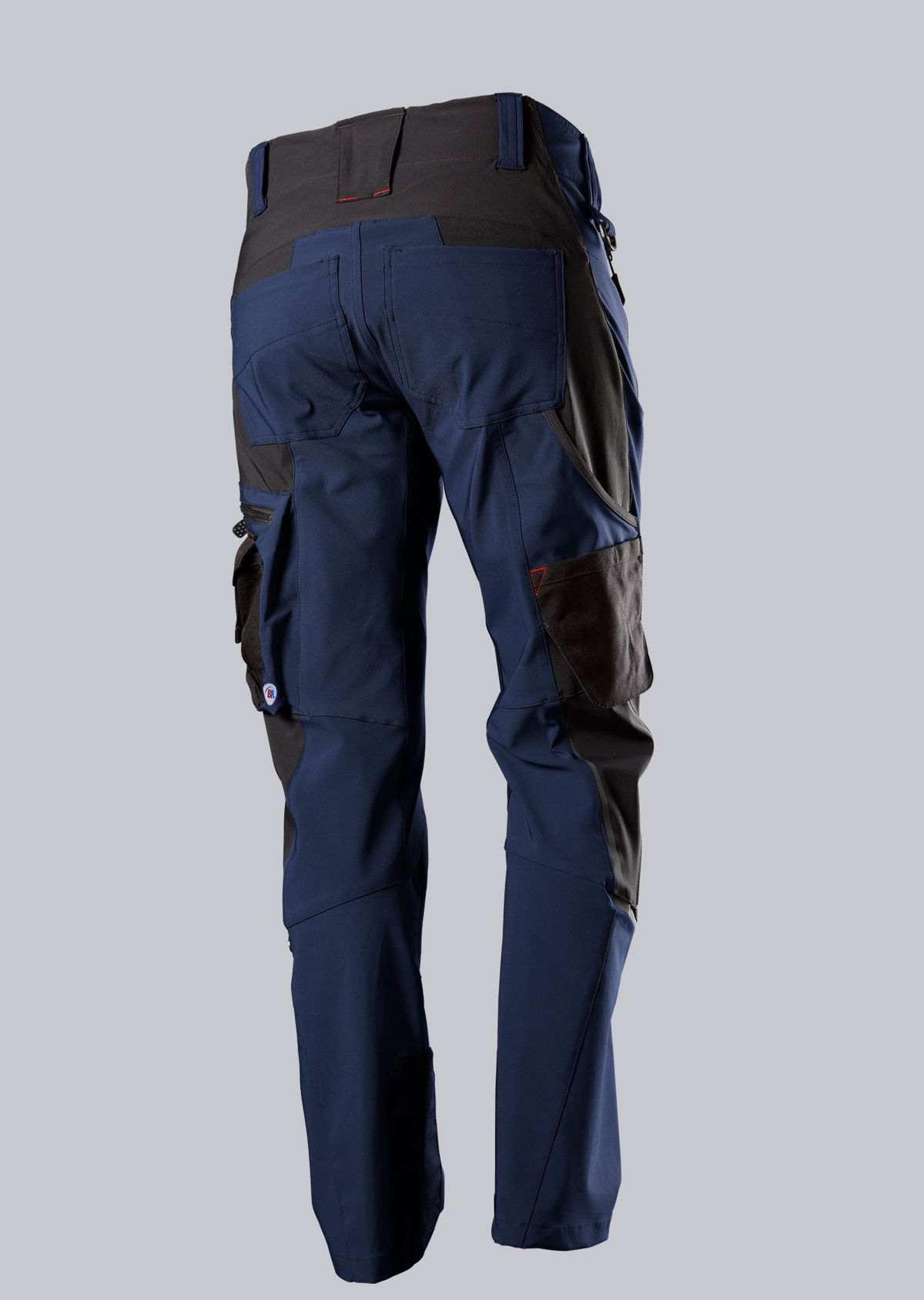 1861-620-1432_BP® Super-stretch work trousers with knee pad pockets_night blue/black_Image 3