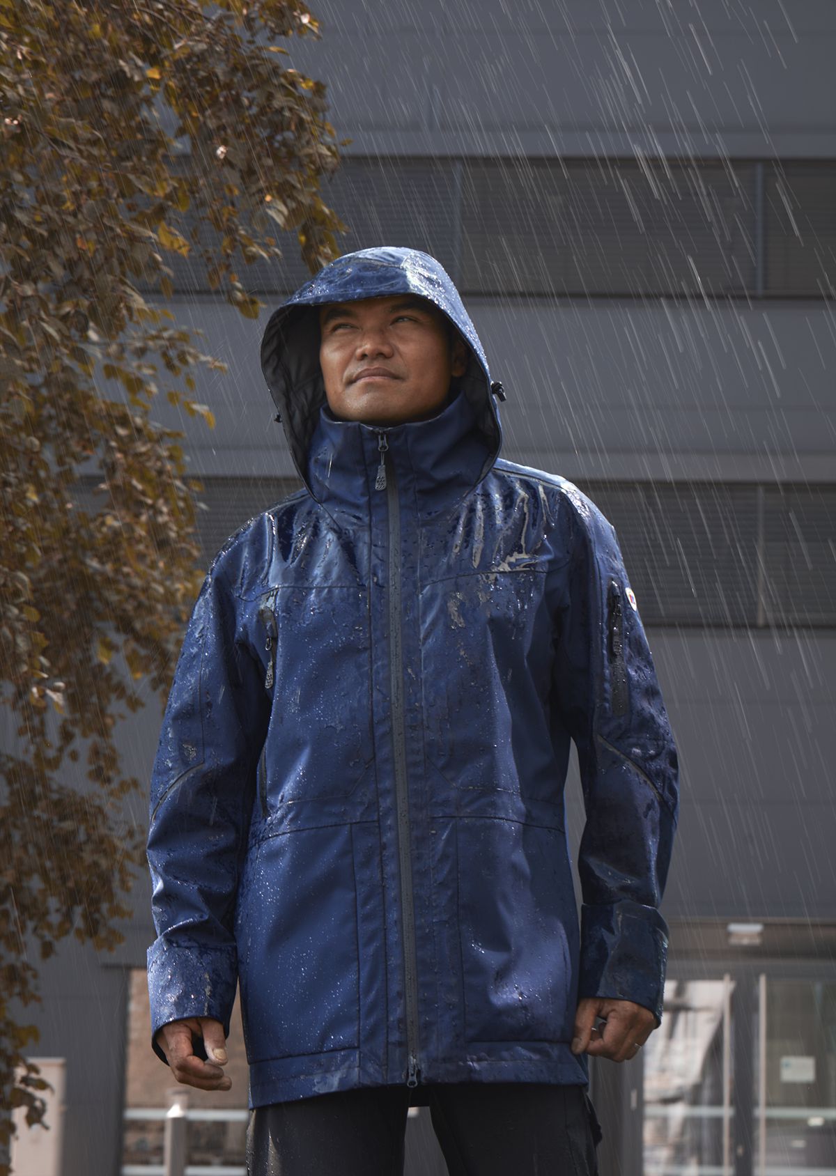 BP® Leichte Wetterschutz-Arbeitsjacke nachtblau Thumbnail 2