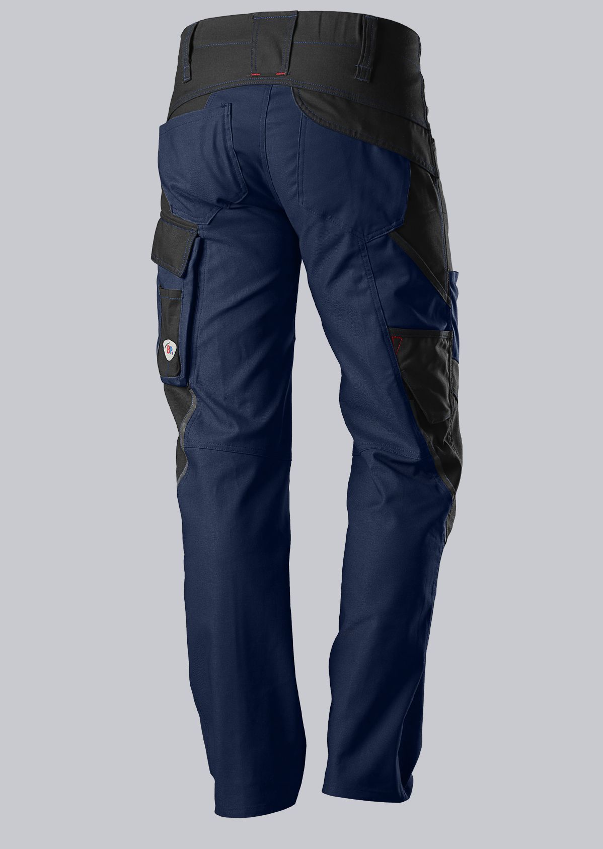1820-565-1432 BP® Pantalon de travail robuste avec genouillères bleu nuit/noir Thumbnail 1