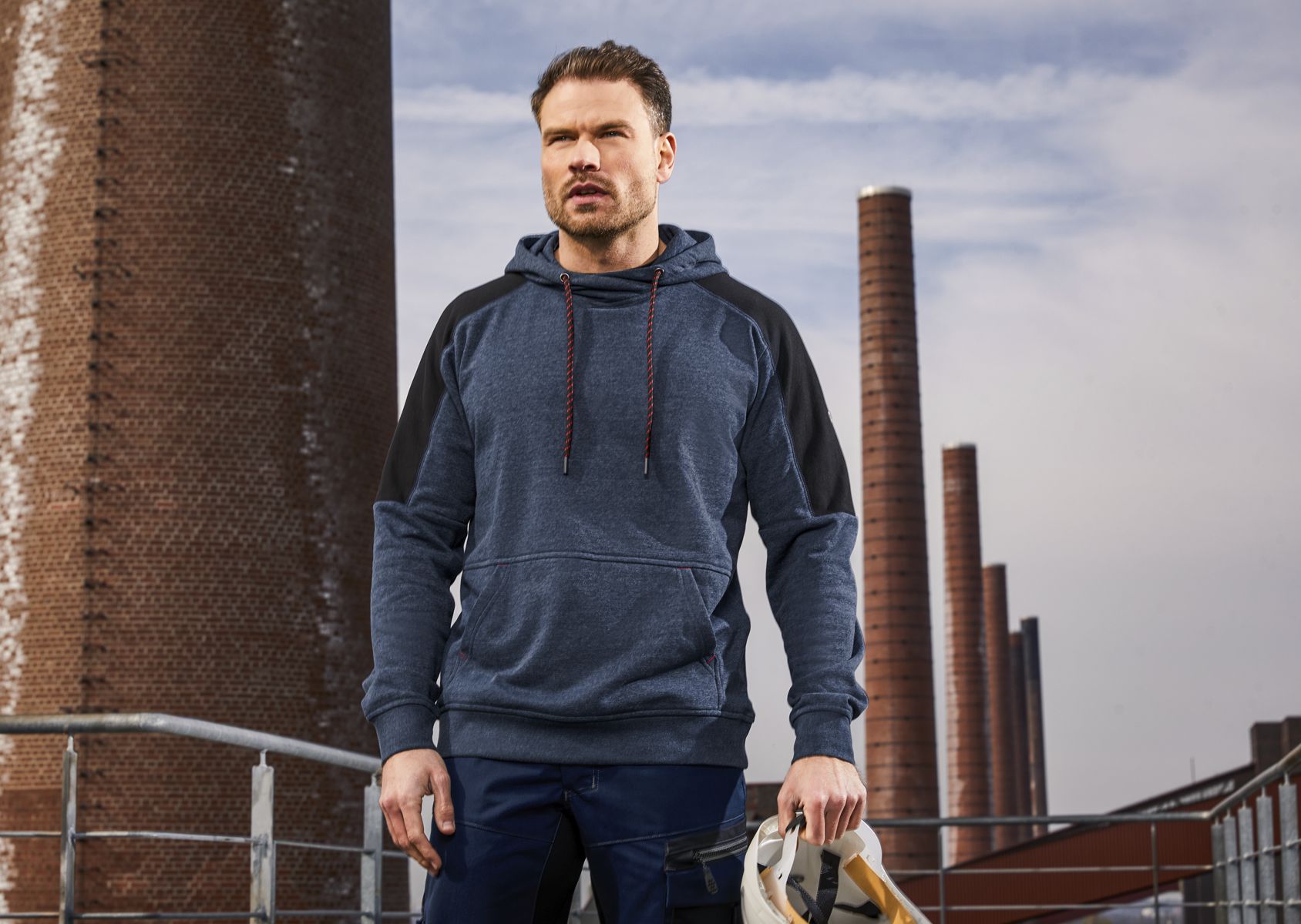 BP® Hoodie nachtblau/schwarz Thumbnail 5