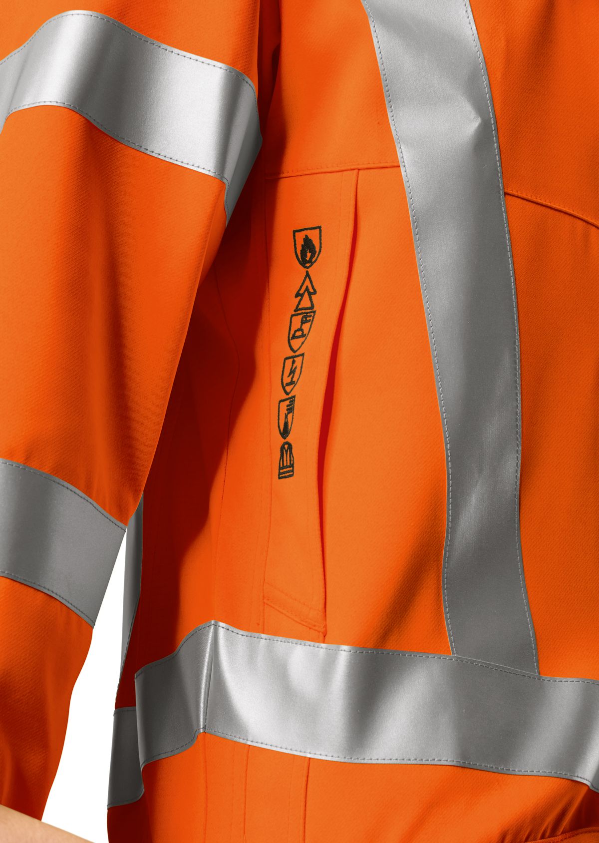 2212-840-8553 BP® Multi-standard high visibility APC1 jacket warning orange/dark grey Thumbnail 2