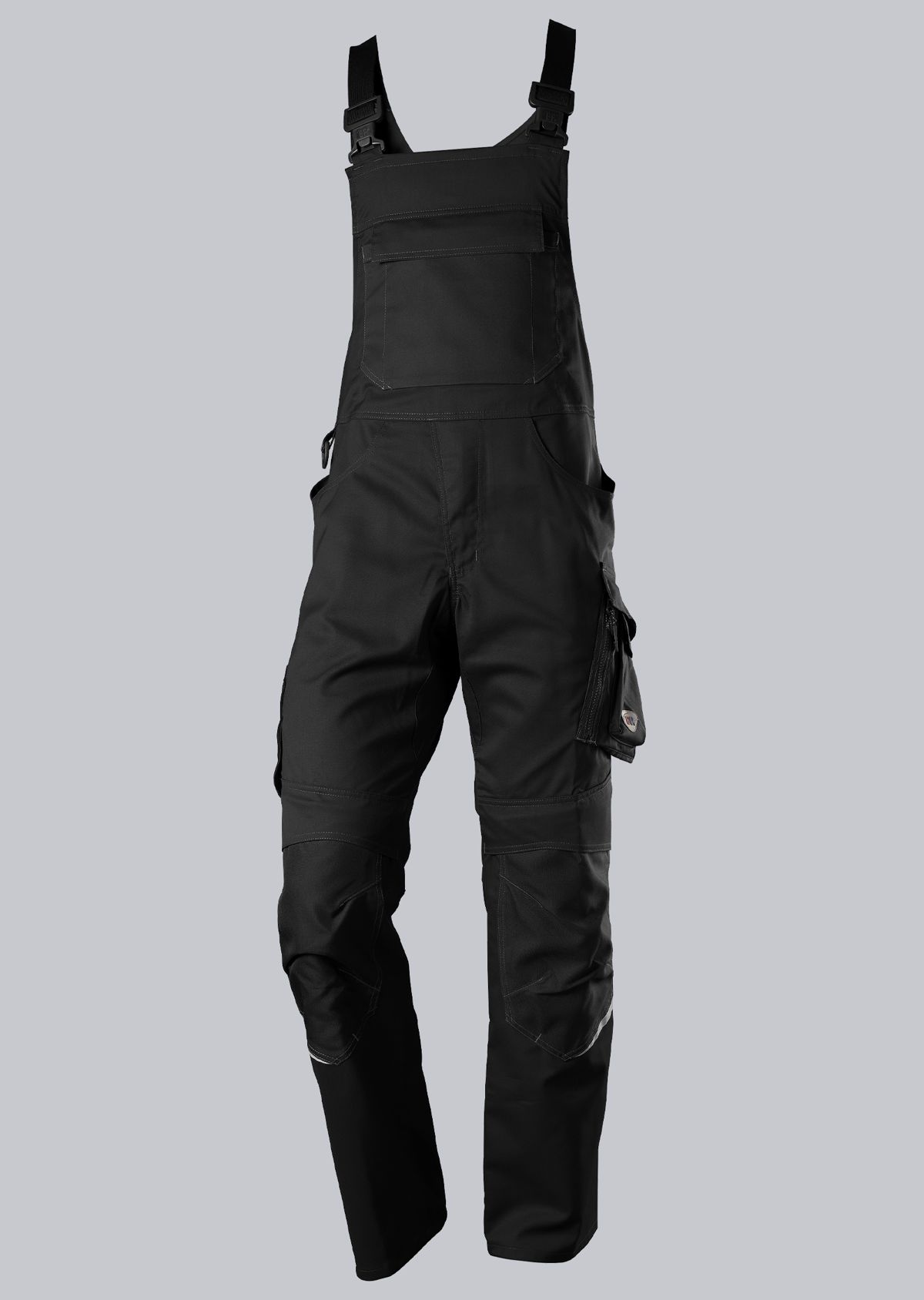 BP® Leichte Latzhose mit Kniepolstertaschen schwarz Cover Bild