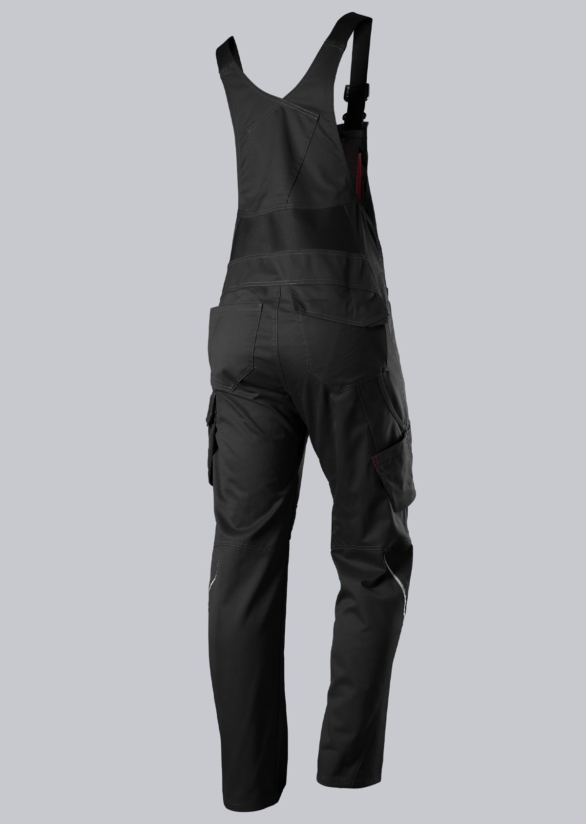 1979-570-0032 BP® Leichte Latzhose mit Kniepolstertaschen schwarz Thumbnail 1